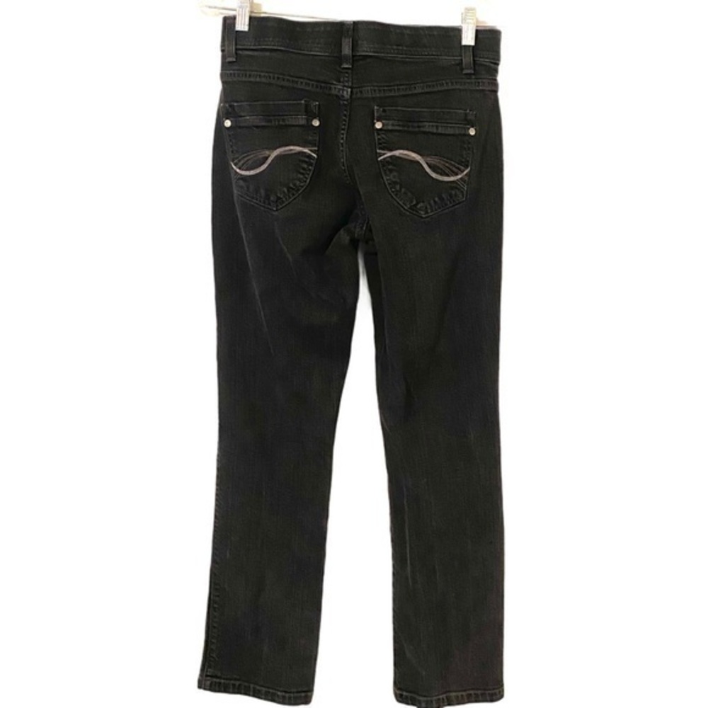 Lee no gap waist band black jeans size 6